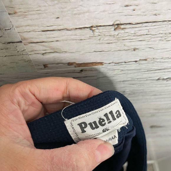 Puella blue skirt lace mini a line size 36 Anthropologie - Picture 9 of 12